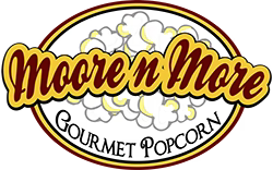 Moore and More Popcorn logo