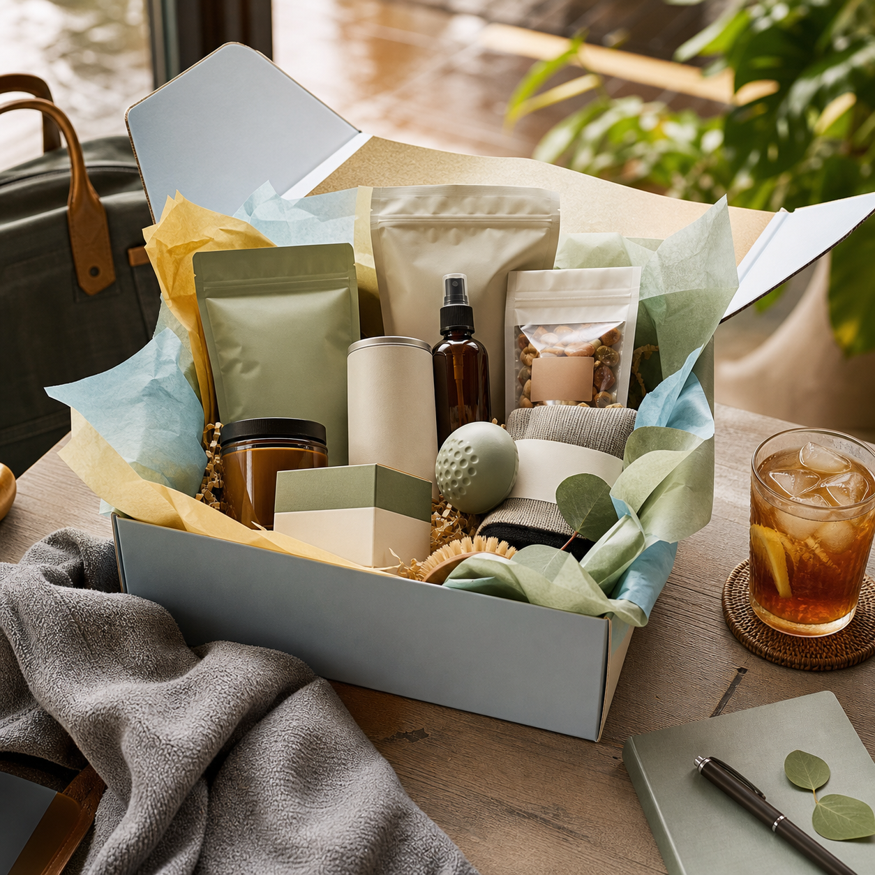 Late Summer surprise wellness box for him